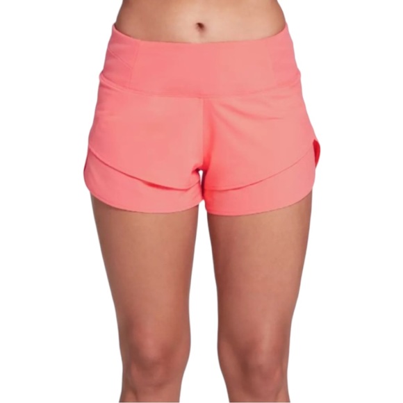 CALIA by Carrie Underwood Pants - CALIA Carrie Underwood Shorts Anywhere Petal Hem Short Orange Size Medium
